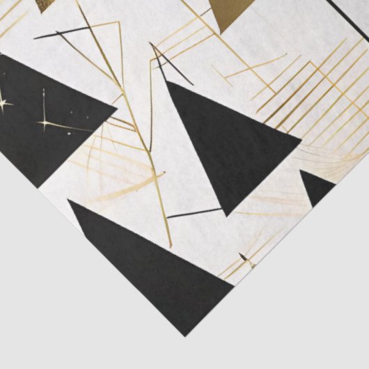Art Deko Weihnachtsbaumpapier Seidenpapier (Ausschnitt)