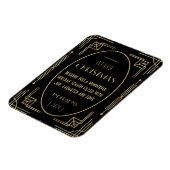 Art Deko Weihnachtsfeiertage Foto Magnet (Linke Seite)