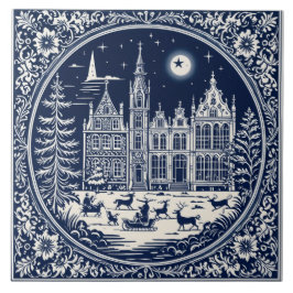 Art Delft Winter/Weihnachten 3 Fliese
