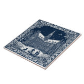 Art Delft Winter/Weihnachten 4 Fliese (Seite)