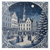 Art Delft Winter/Weihnachten 5 Fliese (Vorderseite)