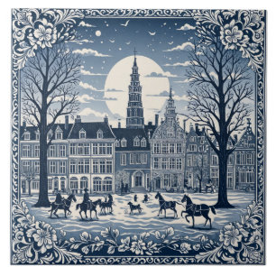 Art Delft Winter/Weihnachten 6 Fliese