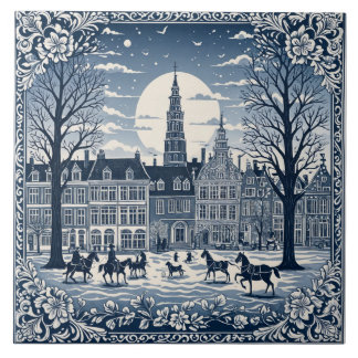 Art Delft Winter/Weihnachten 6 Fliese