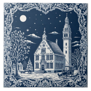 Art Delft Winter/Weihnachten 7 Fliese
