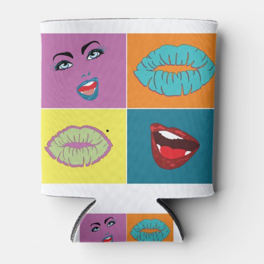 Art der 80er Jahre Pop Dosenkühler (Vorderseite)