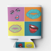 Art der 80er Jahre Pop Dosenkühler (Rückseite)