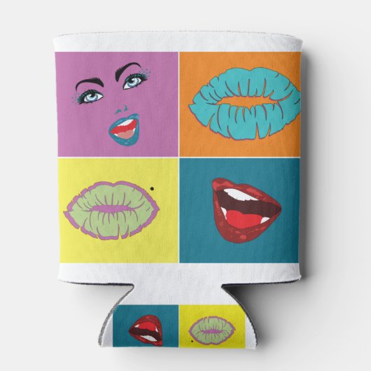 Art der 80er Jahre Pop Dosenkühler (Rückseite)