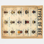 ART DER BIENEN FLEECEDECKE (Vorderseite (Horizontal))
