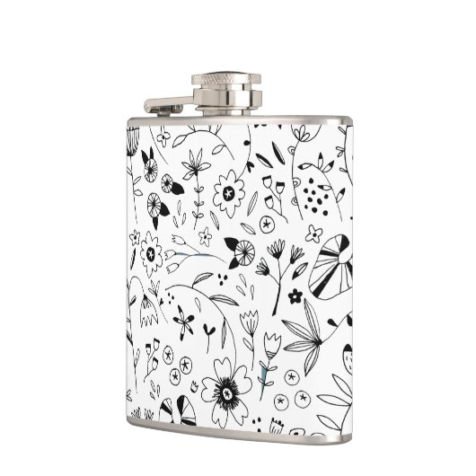 Art der Blumenlinie Flachmann (Links)