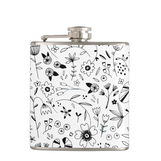 Art der Blumenlinie Flachmann (Vorderseite)