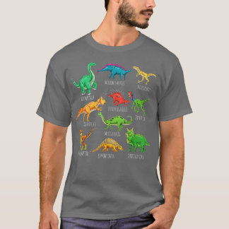 Art der Dinosaurier Dino-Identifizierung 3 T-Shirt