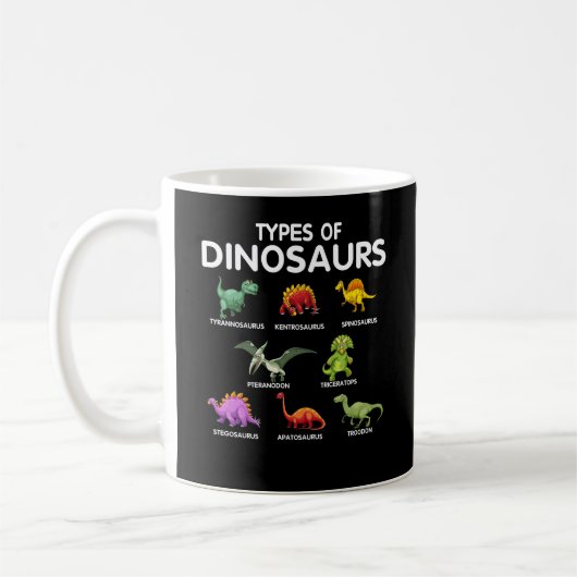 Art der Dinosaurier-Dino-Identifizierung Kaffeetasse (Links)