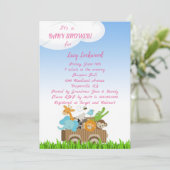 Art der Dschungelbabys Babydusche Einladung (Stehend Vorderseite)