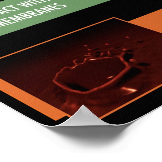 Art der Exposition Sicherheitshinweise Poster (Ecke)