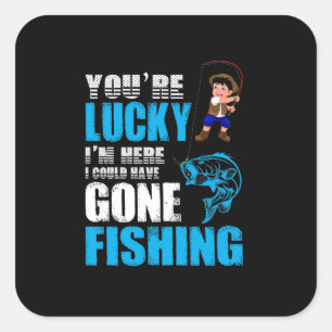 Art der Fischerei Ich hätte den Fischfang verbiet Quadratischer Aufkleber