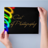 Art der Fotografie Flyer (Hand)