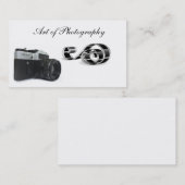 Art der Fotografie Visitenkarte (Vorne/Hinten)