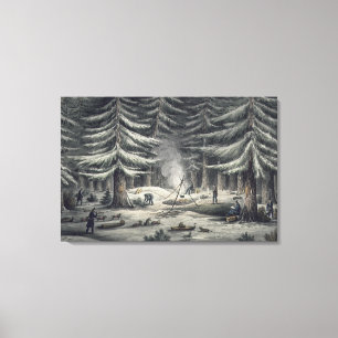 Art der Herstellung eines Ruheplatzes auf einer Leinwanddruck