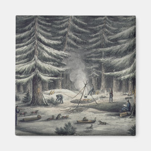 Art der Herstellung eines Ruheplatzes auf einer Magnet