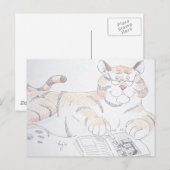 Art der Katze, 5 Buchstaben... Postkarte (Vorne/Hinten)