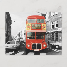 Art der Linienbusmalerei in London Postkarte