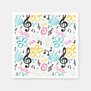Art der Musik-90s Serviette