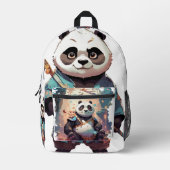 Art der Verpackung: Druckausschnitt Rucksack-Panda Bedruckter Rucksack (Vorderseite)