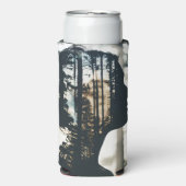 Art der weiblichen Eule Cooler Selters Dosenkühler (Seltzer Vorderseite)