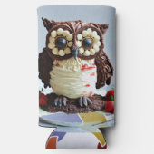 Art der weiblichen Eule Cooler Selters Dosenkühler (Rückseite)