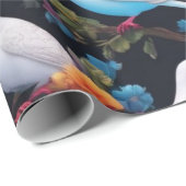 Art der weißen Schildkrötentauben Geschenkpapier (Rolleneckpunkt)