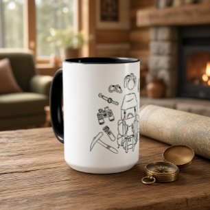 Art des Abenteuers Tasse für Wanderer