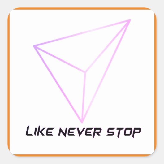 Art des Aufklebers für Schreibwaren und Sport Quadratischer Aufkleber (Vorderseite)