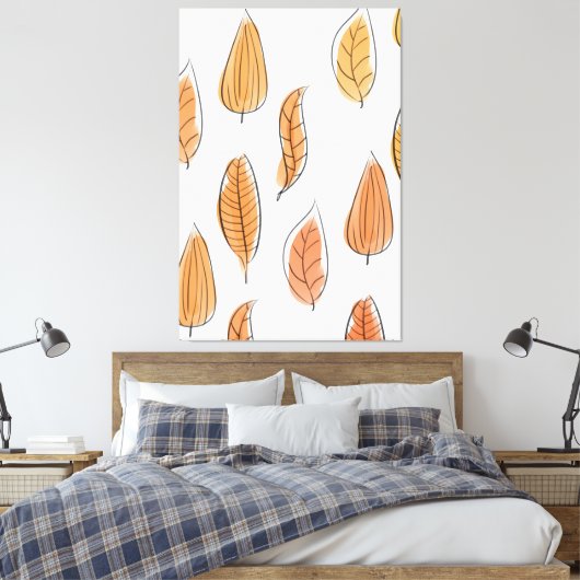 Art des Autumn Leaaf Leinwanddruck (Insitu (Schlafzimmer))