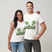 Art des Beach Pixel T-Shirt (Unisex)