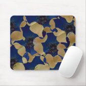 Art des Blumenmusters in Beige und Blau/Blume Mousepad (Mit Mouse)
