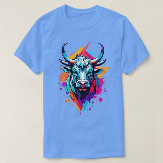 Art des Bull Head T-Shirt (Design vorne)