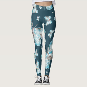 Art des Butterfly-Handdrucks Leggings