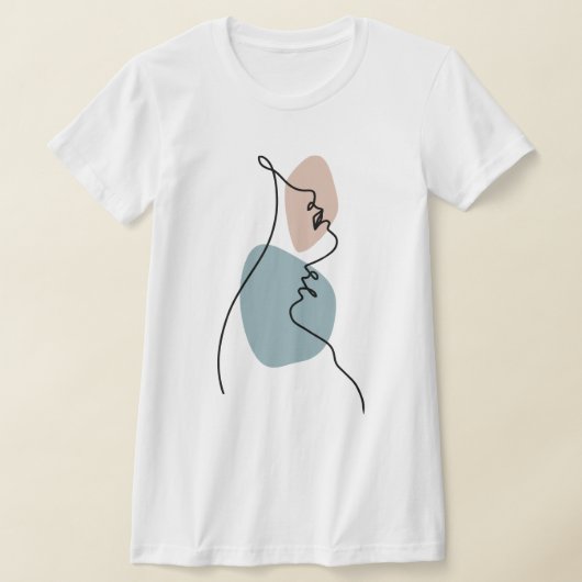 Art des Couple Face Line T-Shirt (Ablage )