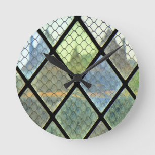 Art des Fensters Runde Wanduhr