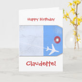 Art des Gepäcks Karte (Gelbe Blume)