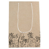 Art des Kraft-Papiers Mittlere Geschenktüte (Rückseite)