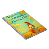 "Art des Lebens" - Zitat zum inspirierenden Glück Notizblock (Rechte Seite)