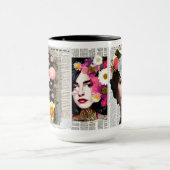 Art des Papierstapels | Frauen und Blume Tasse (Zentrum)