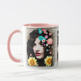Art des Papierstapels | Frauen und Blume Tasse