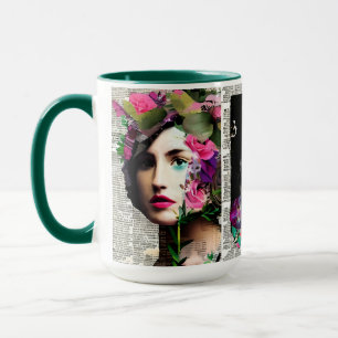Art des Papierstapels Vintage Damen Tasse