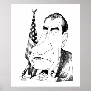 Art des Präsidenten Nixon Poster