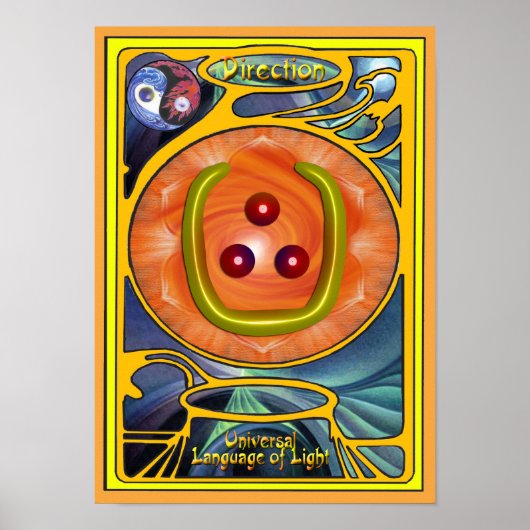 Art des Richtungszeichens Poster (Vorne)