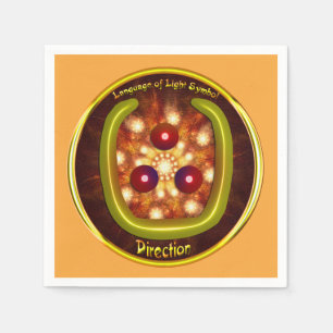 Art des Richtungszeichens Serviette