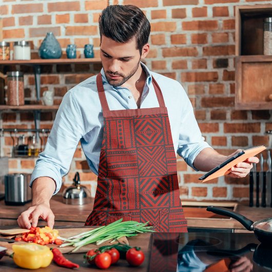 Art des roten Tribals Schürze