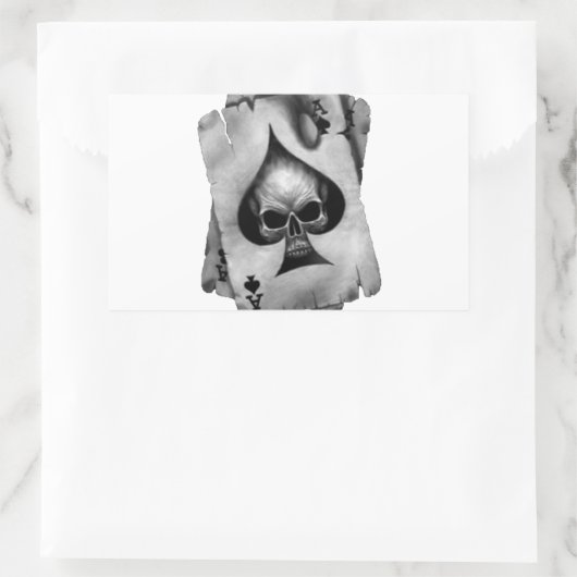 Art des Schädels Rechteckiger Aufkleber (Tasche)